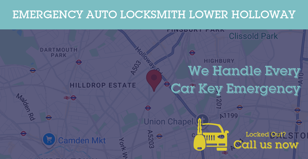 Auto Locksmith Services in Lower Holloway - N postcode